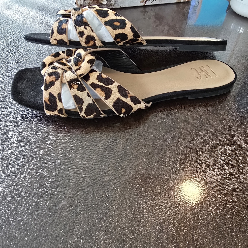Gorgeous Pair Animal Print Slides